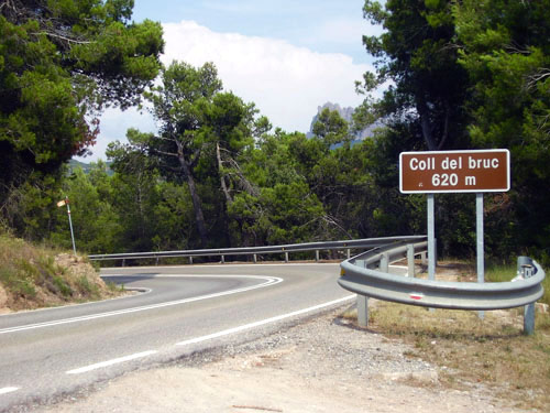 Antiga carretera N-II del Coll del Bruc
