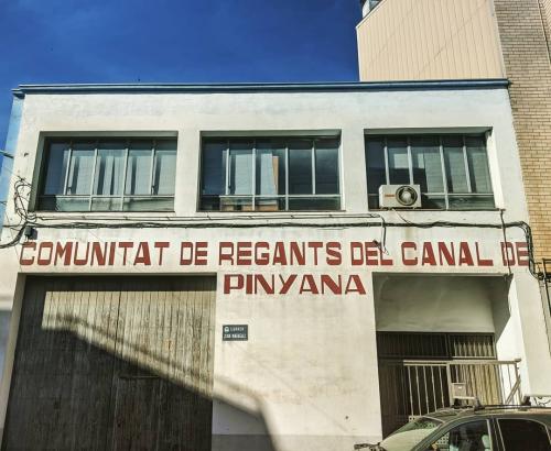 Rètol Comunitat de Regants del Canal de Pinyana