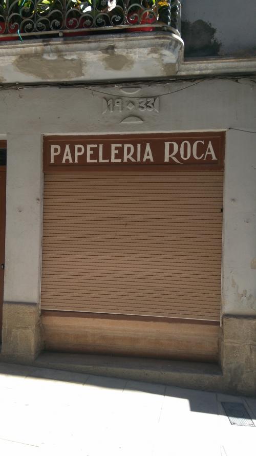 Rètol Papeleria Roca