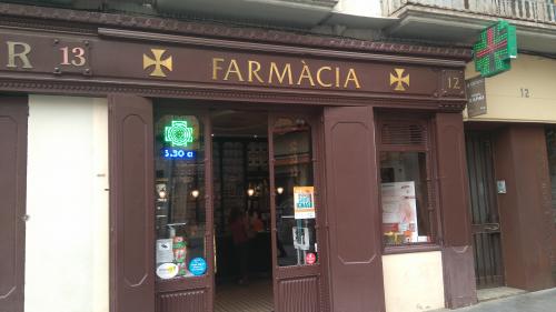 Rètol Farmàcia i adrogueria Ferrer