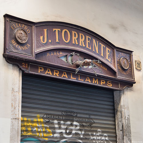 Rètol Parallamps J. Torrente