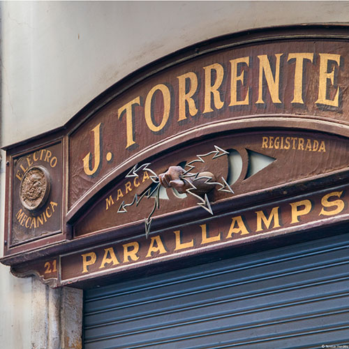 Rètol Parallamps J. Torrente