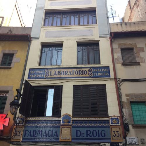 Rètol Laboratorio Farmacia Dr. Roig