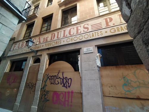 Rètol Fábrica de dulces P. Mauri