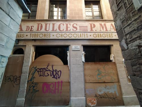Rètol Fábrica de dulces P. Mauri